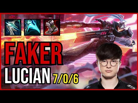 FAKER - LUCIAN vs. QIYANA Mid | KR GRANDMASTER | PATCH 10.25