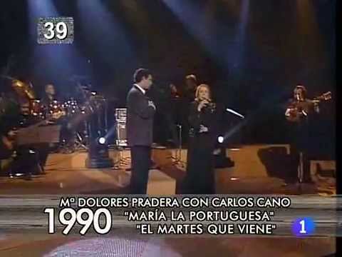 La tele de tu vida: Mª Dolores Pradera y Carlos Cano - María la portuguesa (1990)
