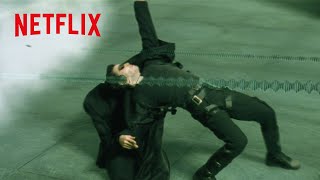 名戦闘シーン – ネオ (キアヌ・リーヴス) VS エージェント・スミス | マトリックス | Netflix Japan