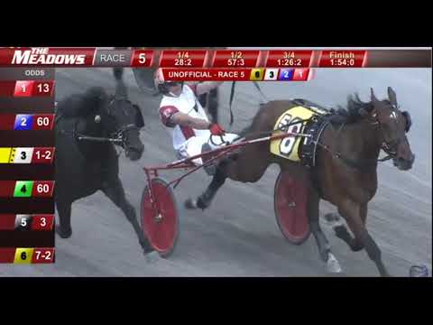 Saint Louie & Dave Palone won PA Sire Stakes 3 YO C&G 3rd div. ($47,782) in 1.54 at The Meadows.