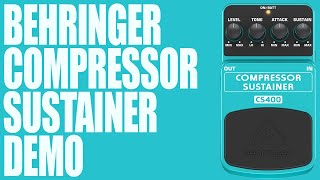 Video thumbnail for Behringer - CS400 Compressor Sustainer - Demo by Ryan Lutton
