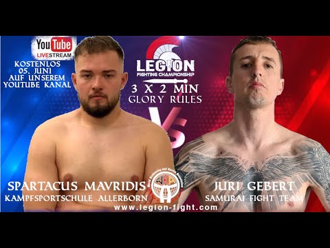 Legion FC 5. - Kickboxing - Spartacus Mavridis (KS Allerborn) vs. Juri Gebert (Samurai Fight Team)