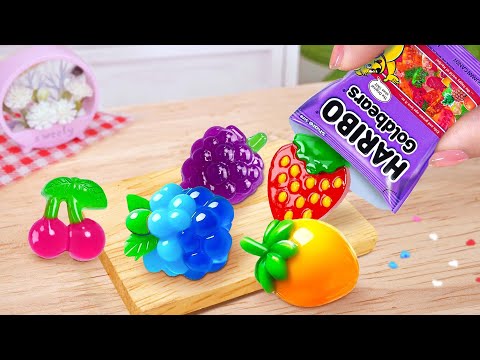 🍈Tiny Fruit Rainbow Jelly🍋Sweet Miniature Rainbow Fruit Jelly Dessert With Cake Decorating Ideas🍉