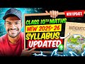CBSE Class 10th New MATHS Syllabus For Session 2025 26 Class 10 Deleted Syllabus 2026 Boards