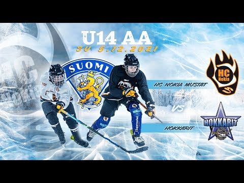 Su 5.12.2021 klo 12.50 HC Nokia Mustat - Hokkarit // U14 AA // Alkusarja
