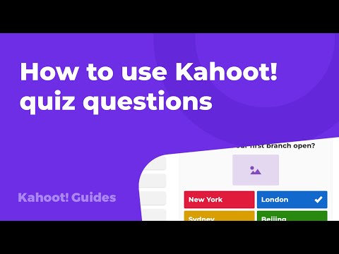 How to use Kahoot! quiz questions