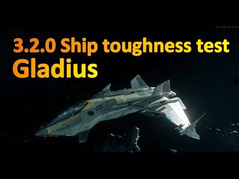3.2.0 Ship tougness test: Gladius - cockpit on fire!