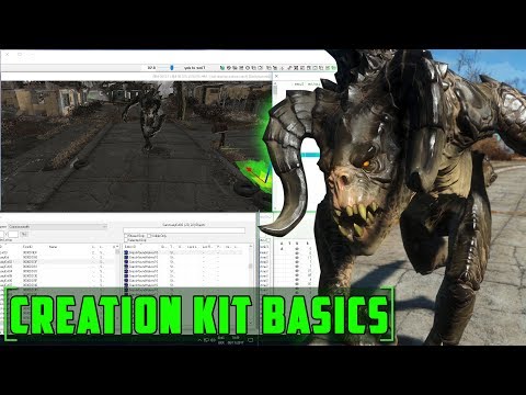 Fallout 4 Creation Kit - The Basics - How to download ,load data ,move items, upload to bethesda.net