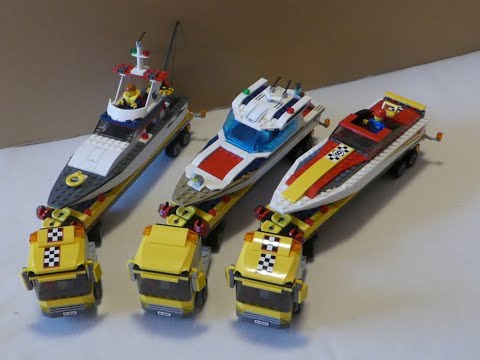 Lego City 4642 4643 60221 Fischerboot Rennboot Tauchyacht LKW YellowSteiny