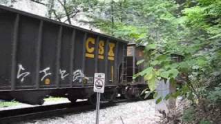 preview picture of video 'CSX Coal Train at Natural Tunnel'