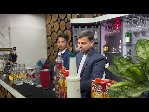 Cosmopolitan cocktail/ Prabesh Khanal/ F&B Instructor/ F&B service