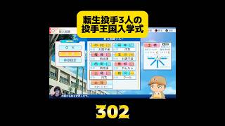 【栄冠ナイン】転生投手3人の投手王国入学式