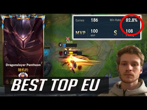 BEST BARON LANER EU 83% WINRATE CHALLENGER - PRO PANTHEON GAMEPLAY
