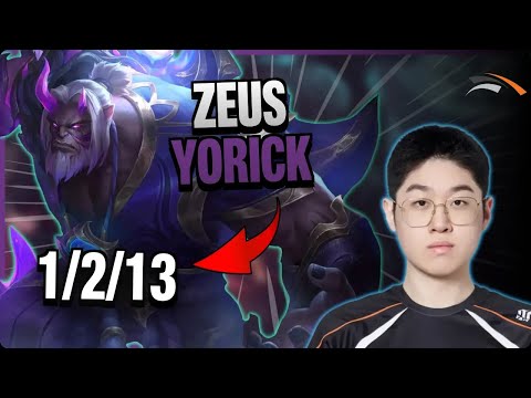 HLE Zeus TOP Yorick vs Gnar | 15.11