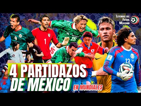 Otros 4 PARTIDAZOS de MÉXICO en COPAS del MUNDO ⚽🏆 vs Checoslovaquia, Corea del Sur, Italia y Brasil