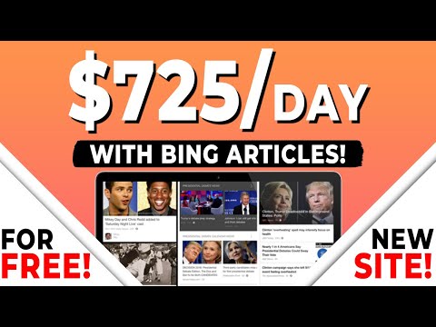 , title : 'Earn $725/Day From FREE Bing Articles?! (NEW SITE!) Worldwide Make Money Online | Branson Tay'