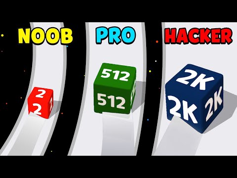 Cube Run 2048 - NOOB PRO HACKER