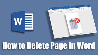 How to Delete pages in word Document?