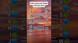 Find your and their initials sign #shorts #initials #youtubeshorts