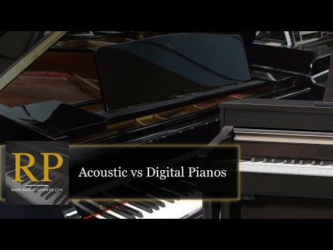 Acoustic vs digital pianos - difference in tone and touch; Roberts Pianos