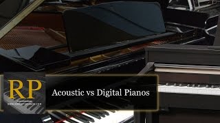 Acoustic vs digital pianos - difference in tone and touch; Roberts Pianos