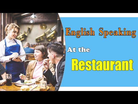 ENGLISH CONVERSATION  AT THE RESTAURANT - THINGS YOU MAY NOTICE