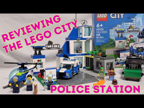 Let's Review the LEGO City Police Station! There Are So Many Play Features in This Set! Set #60316.