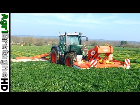 Mowing Grass / Fendt 820 + Group of mow Khun FC 313  6m