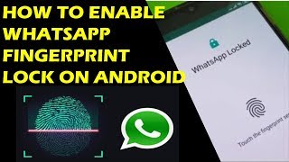 How to Use WHATSAPP FINGERPRINT LOCK on Android