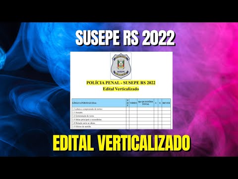 EDITAL VERTICALIZADO POLÍCIA PENAL - PP RS 2022