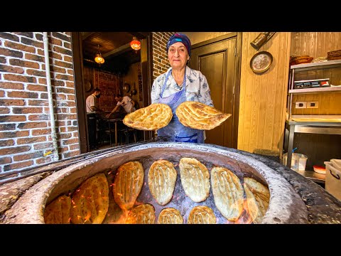 Crispy and Hot Tandoor Bread! 4 Types Of Kutabs! Street food of Azerbaijan
