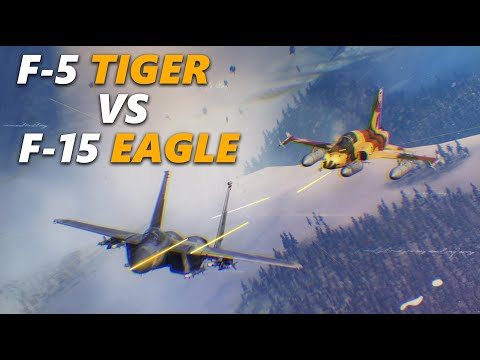 F-5 Tiger Vs F-15 Eagle Old Vs New Dogfight | Digital Combat Simulator | DCS |