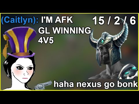 Hardest 1V9 Of My LIFE - INSANE Carry of Raging Team with Mid Tryndamere