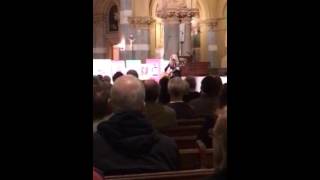 Dar Williams performs &quot;I had no right&quot; at wake for Daniel Berrigan, S.J., May 5, 2016