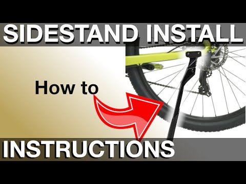 Sidestand / Kickstand Installation on a Bicycle - How to instructions manual (Three different types)