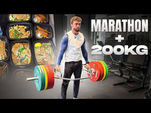 Day in Life of a Cyborg #32 | Marathon, 200kg Deadlift, Kalorien Tanken | Arda Saatci