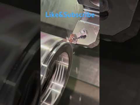 Rough OD with a CNMG 432 tool. #machine #youtube #cncmachine #youtubeshorts #fyp #usa