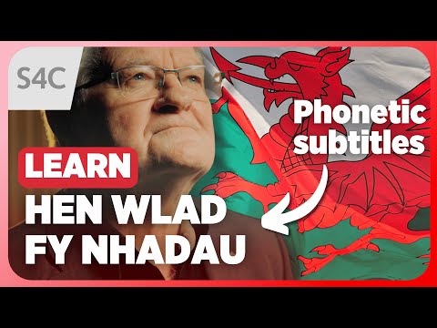 Learn the Welsh national anthem | Hen Wlad Fy Nhadau with phonetic subtitles | Dafydd Iwan | S4C