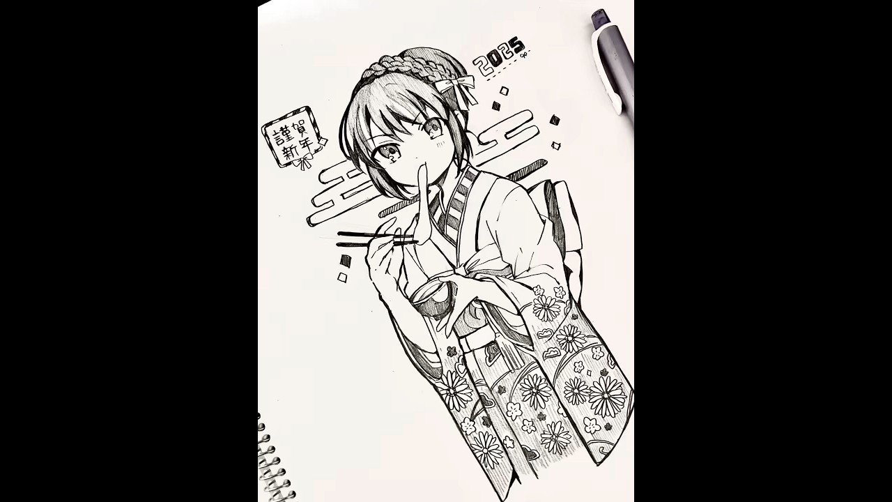 2025年絵まとめ① ※模写含みます　#イラスト #illustration #アナログイラスト