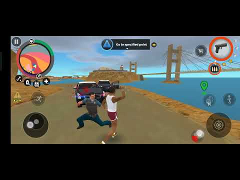 Vegas Crime Simulator (Car Ball Hit to Mi-17V5 Helicopter) Ball Enter in Base Android Gameplay HD.