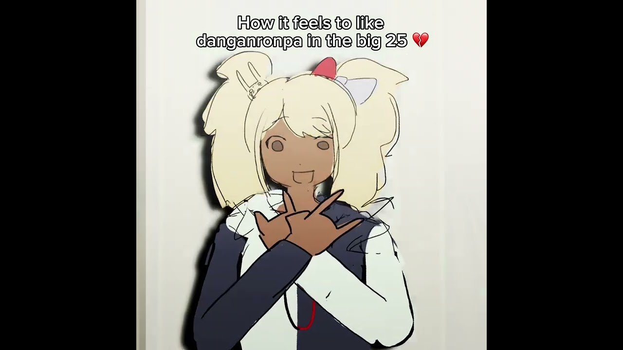 So incelcore… (I MEANT THE FIRST GAME NOT V1) #fyp #danganronpa #animation