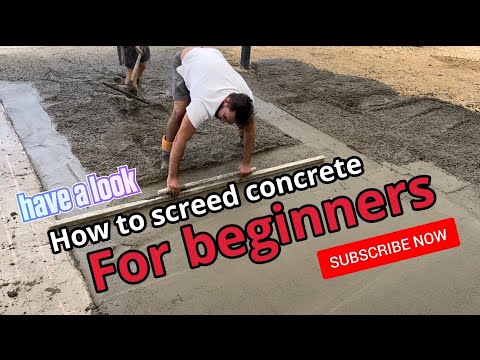 How to screed concrete for beginners | screeding tutorial | learn how to screed #concrete #screeding