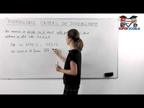 Clasa a V-a - Criterii de divizibilitate cu 2
