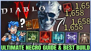 Diablo 4 - Necromancer is BROKEN OP - Best Highest Damage Build - Full Skills, Armor &amp; Weapon Guide!