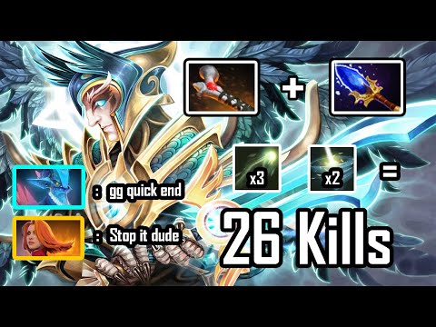 Skywrath Mage Scepter in 22 Minutes - 7.22 Dota 2 - Instant delete 4 INT Heroes