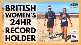 British 24-hour woman's record holder Jo Zakrzewski (CurraNZ ambassador)