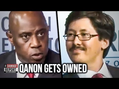 QAnon Leader Gets Fact-Checked In Real Time