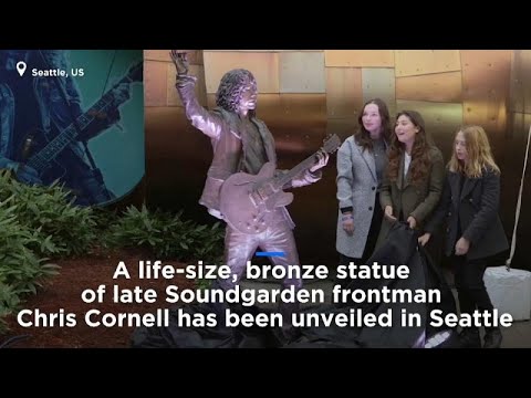 Statue of lauded rocker Chris Cornell, of Soundgarden, vandalized outside MoPOP in Seattle