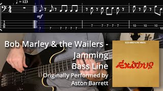 Bob Marley - Jamming (Bass Line w/ Tabs and Standard Notation)