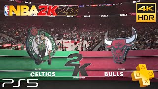 NBA 2K23 - Celtics vs Bulls - Gameplay | PS5™ [4K HDR]. PS Plus - Deluxe - Avaliações de Jogos.